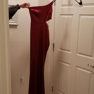 Red formal dress